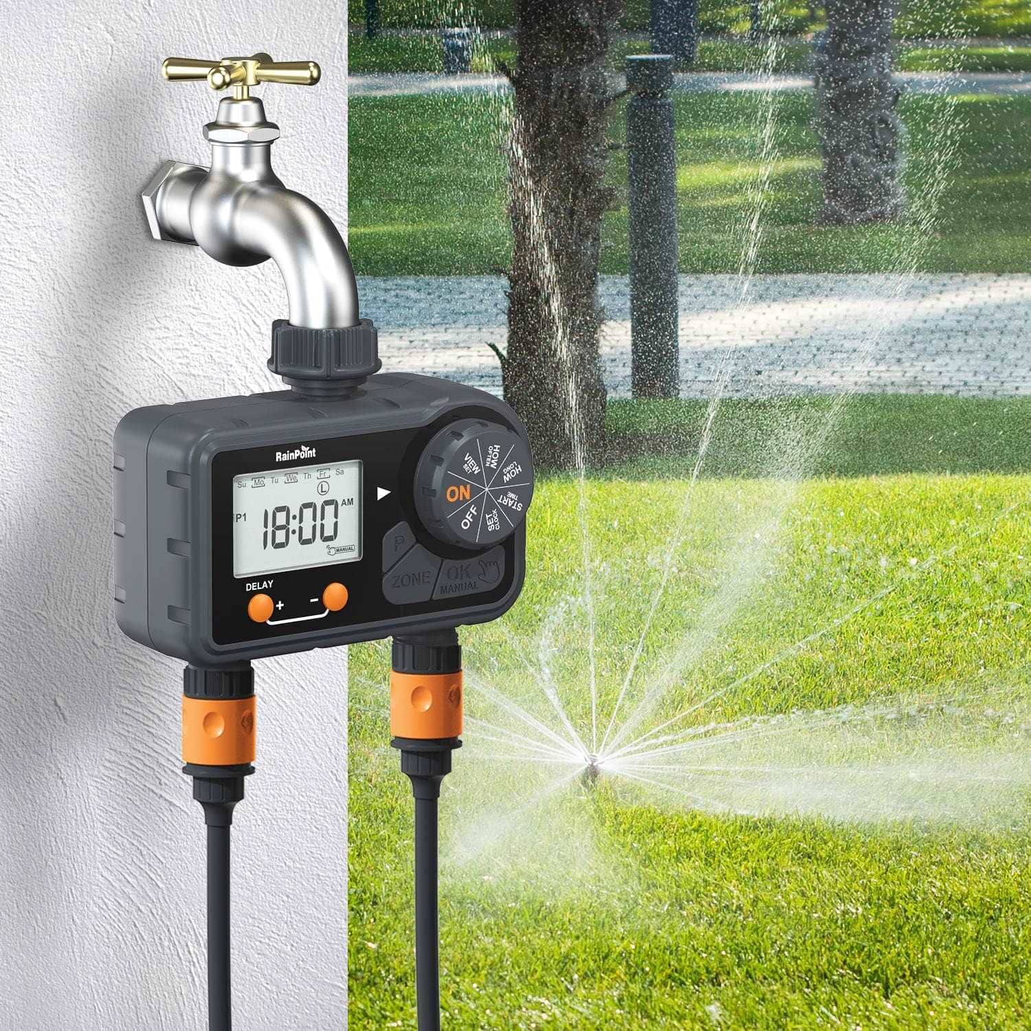 RainPoint ITV201P 2-Zone Digital sprinkler hose – RainPoint Irrigation