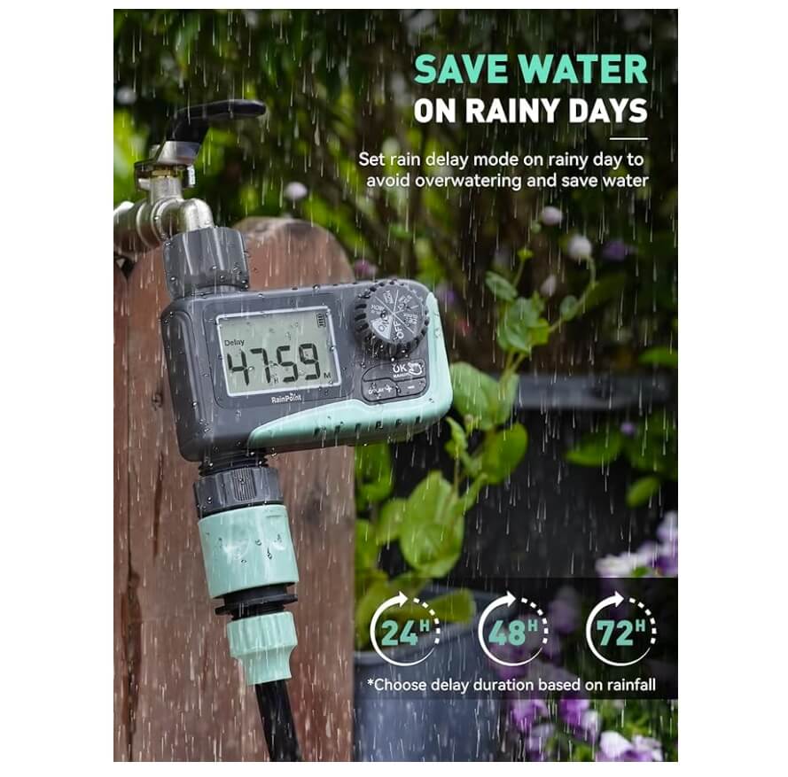 2-Pack RainPoint Sprinkler Timer,1 Outlet