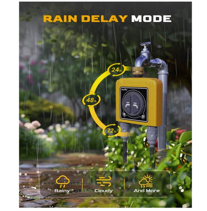 RainPoint Sprinkler Timer WiFi Water Timer with Brass Inlet, APP &amp; Voice Control