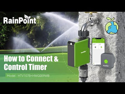 RainPoint Smart + Sprinkler Timer WiFi Water Timer,Irrigation System Controller