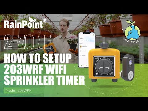 RainPoint 2 Zone Sprinkler Timer, Smart Water Timer for Garden, With Wireless Soil Moisture Sensor